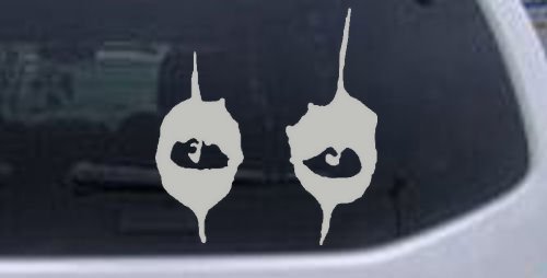 Alice Cooper Eyes Car Window Wall Laptop Decal Sticker -- Silver 8in X 7.5in Wall Stickers & Murals Rad Dezigns 80045_Silver_8inX7.5in