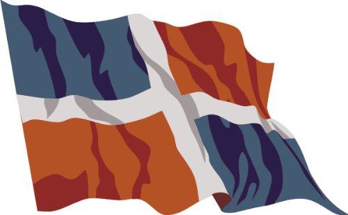 PEMA Sticker Flag Decals A-LS47 Dominican republic - Dominikanische Republik 15 cm - 5,9 colored flag Decals PEMA 4052166709262