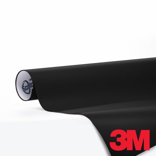 5ft x 3ft (15 Sq/ft) 3M MATTE Black M12 Scotchprint Car Wrap Vinyl Film 1080 Series Dash Covers & Pads 3M 1080-M12