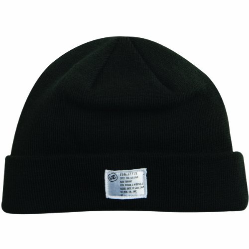 VonZipper Ahoy Men's Beanie Fashion Hat - Black / One Size Fits Most Decals VonZipper MABNQAHO-BLK-OSFM-AMA