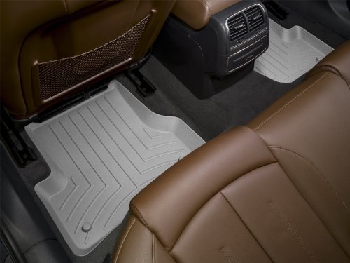 WeatherTech Custom Fit Rear FloorLiner for Toyota Sequoia, Gray Custom Fit WeatherTech 460937