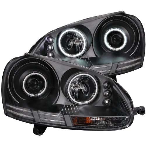 AnzoUSA 121345 Black Clear Projector halo Headlight with CCFL - (Sold in Pairs) Performance Parts & Accessories AnzoUSA 121345