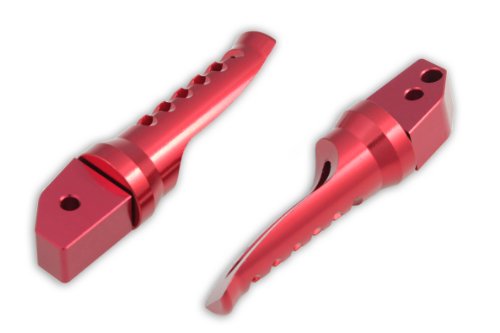 Custom Foot Pegs - Rear Passenger - Honda - CBR 600RR 03-11, 1000RR 04-11, 60... Foot Pegs LuckyBike 51-302-RD