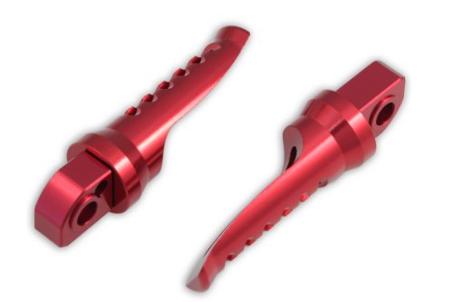 Foot Pegs LuckyBike 51-702-RD