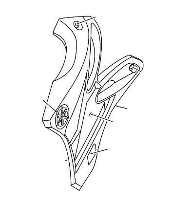 Yamaha 5NY217300000 Side Cover Assembly Side Panels Yamaha 5NY217300000