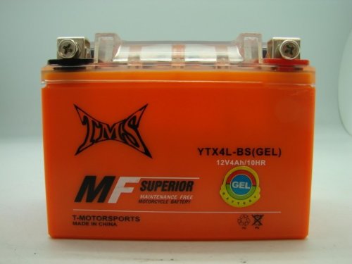 UT4L YB4L GT4L-BS GB4L-BS YTX4L-BS for Polaris 50 90 Scrambler Sportsman Zuma Aero Gyro Spree YAMAHA SH50 Riva Razz HONDA SB50 Gyro NB50 Aero Motorcycle ATV Go kart Scooter Moped Maintenance Free GEL Battery Batteries TMS YTX4L-BS GEL