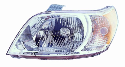 Depo 335-1153L-ASN Chevrolet Aveo 5-Door Driver Side Composite Headlamp Assembly with Bulb and Socket Headlight Assemblies Depo 335-1153L-ASN