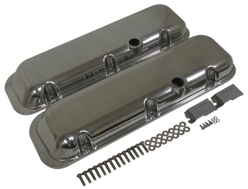 1965-95 CHEVY BIG BLOCK 396-427-454-502 SHORT POLISHED ALUMINUM VALVE COVERS - SMOOTH Valve Covers CFR Performance HZ-8042