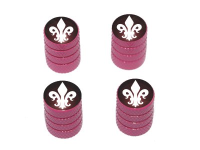 Fleur de Lis - Tire Rim Valve Stem Caps - Pink Stem Caps Graphics and More V036_Pink