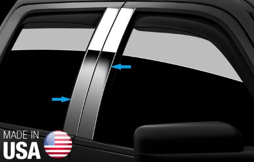 Made in USA! Fit 1999-2004 Oldsmobile Alero 4Dr Stainless Steel Door Pillar Posts Chrome Cover Window Trim-4pc Windows MaxMate PP-4OL634