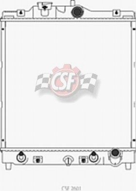 CSF 2601 OEM Style Plastic Tanks and Aluminum Core (Multifit model to accommodate various fan shrouds) Honda Civic 1996-1997 Categories CSF Radiators 2601