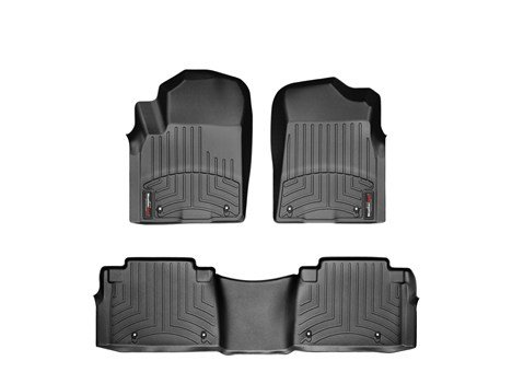 2011-2013 Infiniti QX56 Black WeatherTech Floor Liner (Full Set) Custom Fit WeatherTech 443361-443362