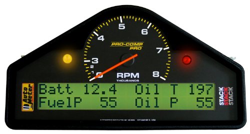 Auto Meter 6012 0-3000-8000 RPM Race Dash Tachometer and Speedometer Gauge Speedometers Auto Meter 6012