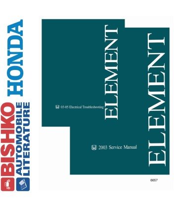 2003 Honda Element Shop Service Repair Manual CD w/ETM & 4WD Engine Electrical Software Honda 6657N