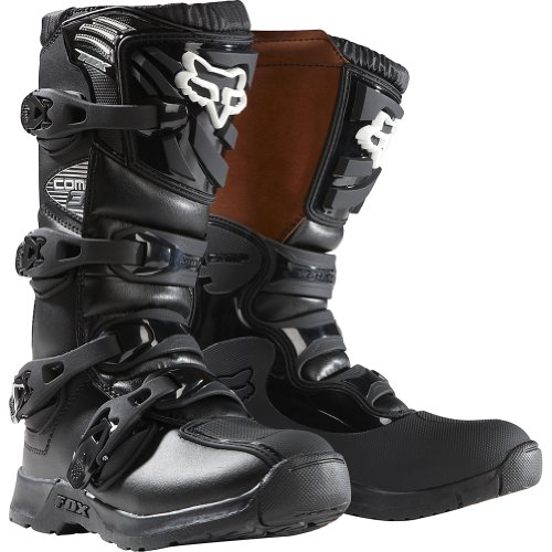 Fox Racing Comp 3 Youth Boys Dirt Bike Motorcycle Boots - Black / Size 2 Boots Fox Racing 05041-001-2-AMA