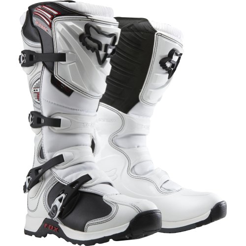 Fox Racing Comp 5 Men's Motocross Motorcycle Boots - White / Size 9 Boots Fox Racing 05023-008-9-AMA