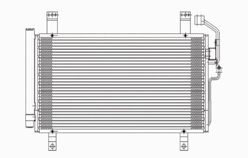 Mazda 6 Replacement AC Condenser Condensers Unknown ACC-MAZ603NTURWRD-PFC