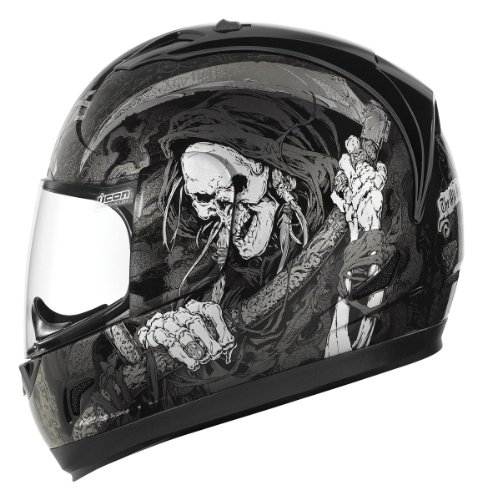Icon Alliance Harbinger Helmet , Size: XL, Gender: Mens/Unisex, Primary Color: Black, Distinct Name: Black Harbinger, Helmet Type: Full-face Helmets, Helmet Category: Street 0101-5588 Helmets ICON 0101-5588