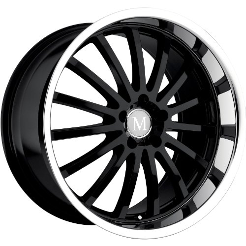 Mandrus Millennium 20 Black Wheel / Rim 5x112 with a 42mm Offset and a 66.56 Hub Bore. Partnumber 2010MAM425112B66 Car Mandrus 2010MAM425112B66
