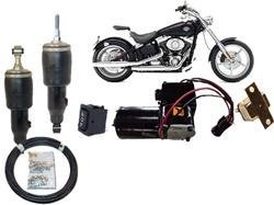 AirBagIt BIKER-KIT-ROCKER Motorcycle Kit 2008 Up Rocker Softail Kit Airshocks Compressor Switch Circuit Breaker Hose Kit Suspension Tools Airbagit BIKER-KIT-ROCKER