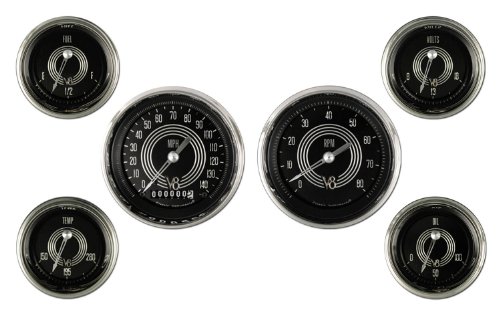 Classic Instruments V8SR01SHC Speedster Series Gauge Set Gauge Sets Classic Instruments V8SR01SHC