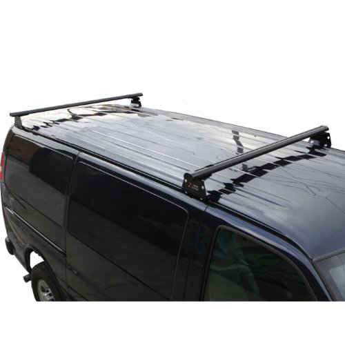 Black Aluminum H3 Rack 2 Bar System for a Dodge Ram 1981-On Cargo Racks Vantech H3210B