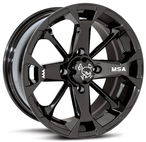 MotoSport Alloys M17 Elixir Black Wheel ATV Wheel UTV Wheel (12x7/4x137) ATV MotoSport Alloys M17-02737