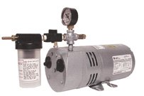 Gast Rotary Vane Air Vacuum Pump 1/4 HP 4 CFM Complete 0523-V356Q-G588DX Air Conditioning Line Repair Tools Gast 0523-V356Q-G588DX