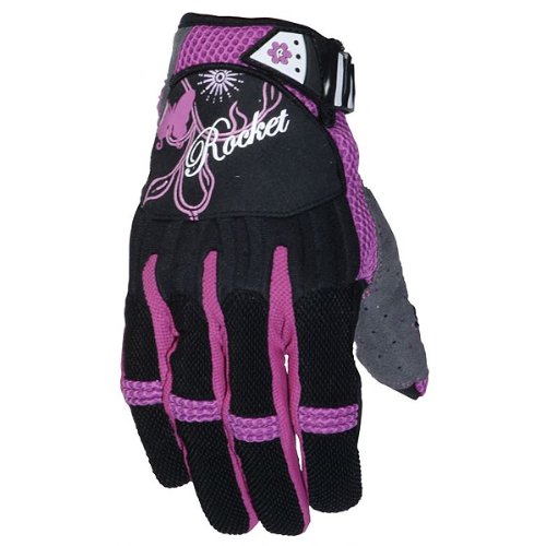 Joe Rocket Heartbreaker Women's Textile Street Motorcycle Gloves - Black/Purple / Small Gloves Joe Rocket 766-2902-SU-FBA