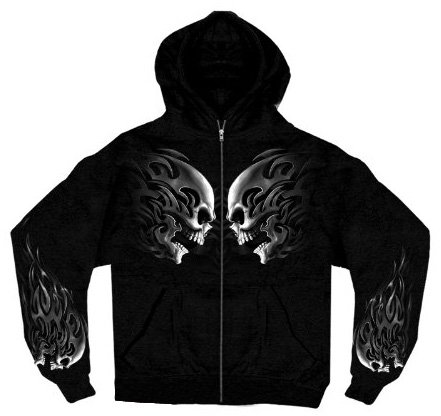 Fashion Hoodies & Sweatshirts Hot Leathers GMZ4105 BLACK, L