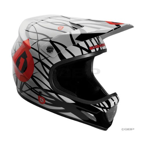 SixSixOne Evo Wired Helmet (Black/Red, X-Large) Adult Helmets SixSixOne 6772-34-054