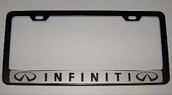 New Version Infiniti Black License Plate Frame Frames Unknown