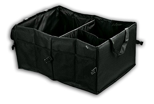 Zone Tech Multipurpose Cargo Trunk Storage Bag - Premium Quality Black Universal Foldable Leak Proof Traveling Portable Car Trash Can Trunk Organizers Zone Tech OR0007