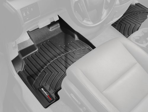 WeatherTech Front FloorLiner for Select Honda Civic Models (Black) Custom Fit WeatherTech 443731