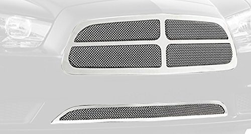 TRex Grilles 54442 Upper Class Small Formed Mesh Stainless Polished Finish Replacement Grille for Dodge Charger Grilles T-Rex Grilles 54442