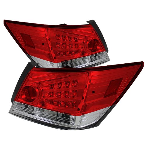 Spyder Auto ALT-YD-HA08-4D-LED-RC Red Clear LED Tail Light Tail Light Assemblies Spyder Auto ALT-YD-HA08-4D-LED-RC