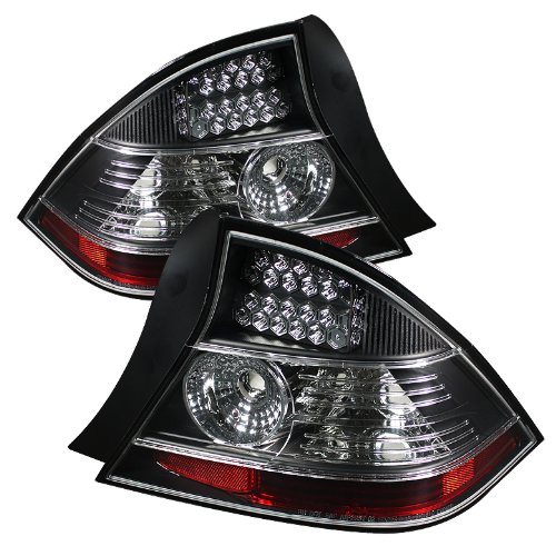 Tail Light Assemblies Spyder Auto ALT-YD-HC04-2D-LED-BK