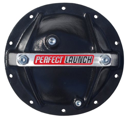 Proform 66668 Black Aluminum Differential Cover with Perfect Launch Logo and Bearing Cap Stabilizer Bolts for GM Differential Covers ProForm 66668