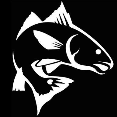 White Red Fish Sticker Decal Bumper Stickers, Decals & Magnets Fish Stickers Custom Vinyl Sticker