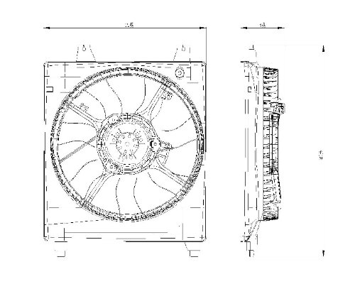 Engine Radiator Cooling Fan Motor Maniac EM 601020