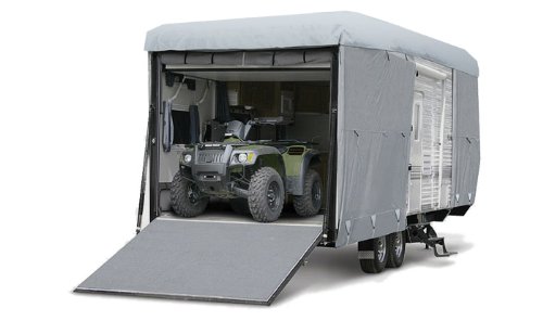 Budge RVRB-53 Gray Standard Toy Hauler Polypropylene RV Cover RV & Trailer Covers Budge RVRB-53