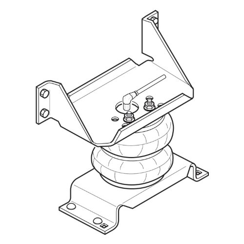 Firestone Ride-Rite 2264 Ride-Rite; Air Helper Spring Kit; Rear; For 4 in. Lift; Incl. Brackets; Air Helper Springs; Hardware; Air Line; And Inflation Valves; Drilling Required; Number W217602264; Rotors Firestone 2264