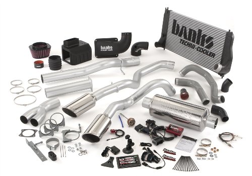 Banks Power 47713 Big Hoss Bundle; Performance System; Incl. Six-Gun Dsl Tuner/Banks iQ/Banks Ram-Air Intake/Big HeadWastegate Actuator/Techni-Cooler Intercooler/Monster Exhaust; Single; Cat-Back Systems Banks Power 47713