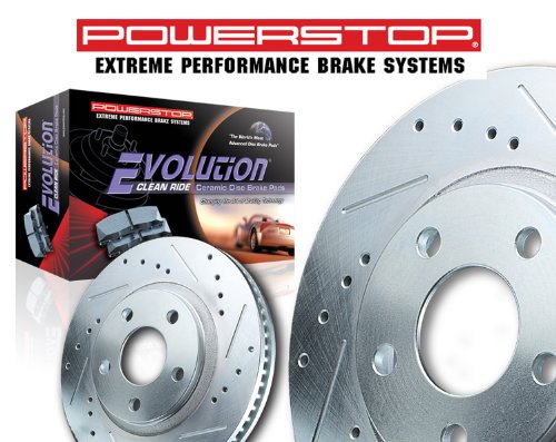 Power Stop K502 Z23 Evolution Sport Performance 1-Click Brake Kit Rotors Power Stop K502