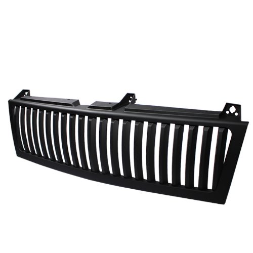 Chevy Silverado 1500/2500/3500 99-02 / Chevy Suburban 1500/2500 00-06 / Chevy Tahoe 00-06 Center Only ( Require HD-YD-CS99-1PC Headlight ) Vertical Front Grille - Black Grilles Spyder Auto GRI-SP-CS99-CT-V-BK