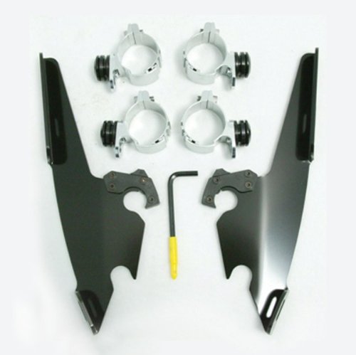 Memphis Shades Trigger-Lock Mount Kit for Fats/Slim Windshields - Black MEB1960 Windshields & Accessories Memphis Shades MEB1960
