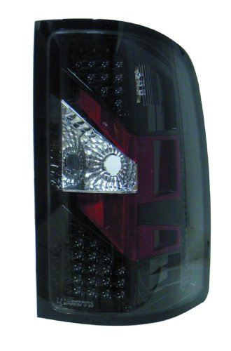 Depo M35-1905P-AS2 GMC Sierra Black LED Tail Light Assembly Tail Light Assemblies Depo M35-1905P-AS2