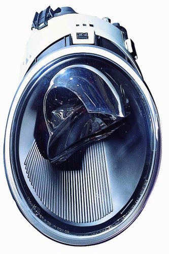 Depo 341-1104P-ASD2 Volkswagen Headlight Assembly with Black Bezel Headlight Assemblies Depo 341-1104P-ASD2