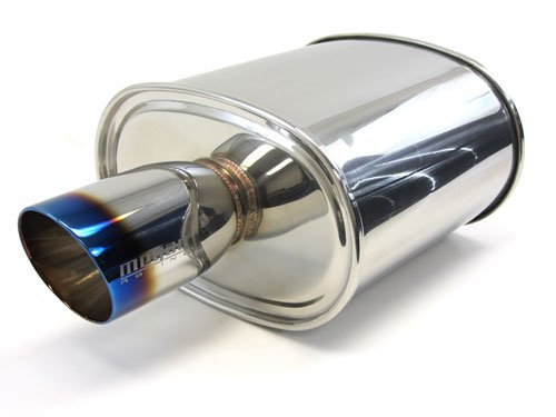 88-92 Mazda MX-6 Megan Racing Exhaust Muffler w/ 3.5 Blue Tip & 2.5 Inlet Mufflers Megan Racing MRMB-088