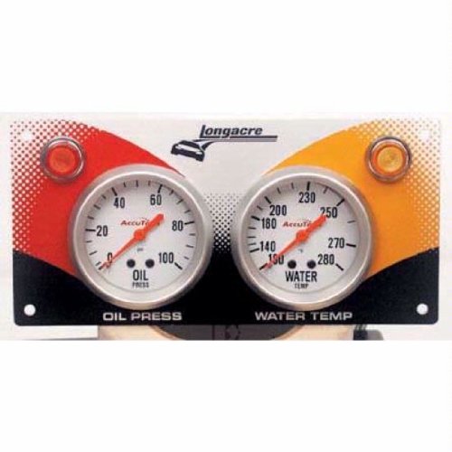 Longacre Accutech Sportsman, 2 Gauge Panel, OP, WT - 44352 Oil Pressure Longacre 44352